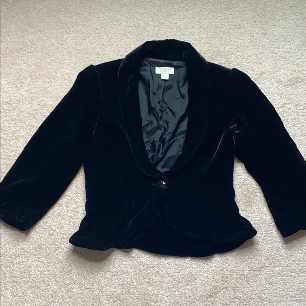 velvet blazer